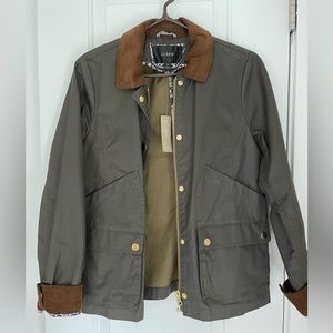 BRAND NEW WITH TAG beautiful j crew barn jacket Olive size small NWT